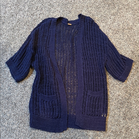 Free People Sweaters - Free People Navy Cardigan